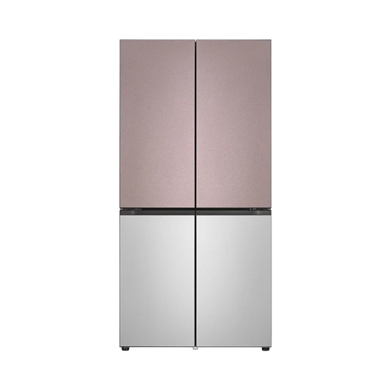 LG 상냉장 냉장고 Fit&Max 613L 스톤핑크 스톤실버 (스테인리스) (스탠다드 케어)