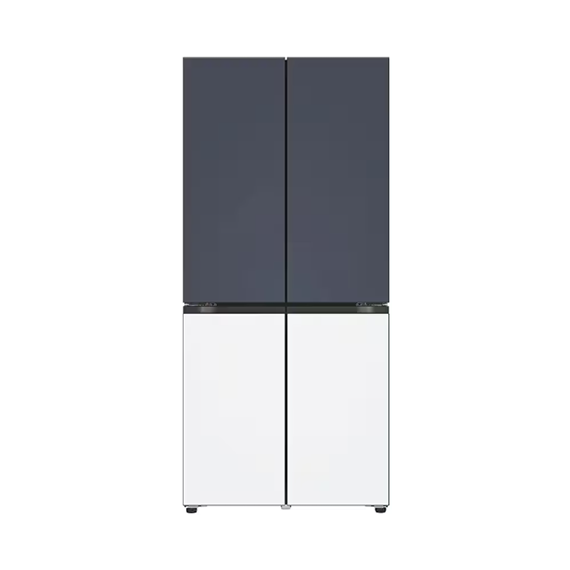LG 상냉장 냉장고 Fit&Max 613L 네이비 화이트 (메탈) (스탠다드 케어)