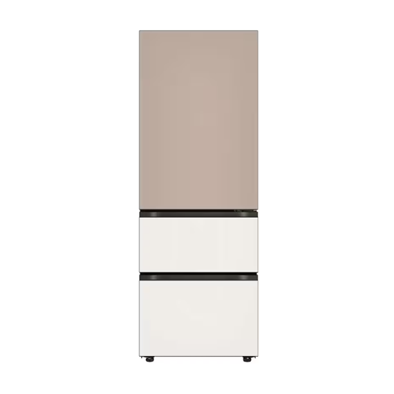 LG 디오스 오브제컬렉션 김치냉장고 AI 김치톡톡 스탠드 Fit & Max 324L 브라운 베이지(글라스) (스탠다드 케어)