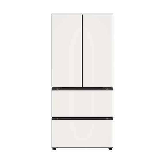 LG 디오스 오브제컬렉션 김치냉장고 AI 김치톡톡 스탠드 Fit & Max 480L 베이지 (글라스) (스탠다드 케어)