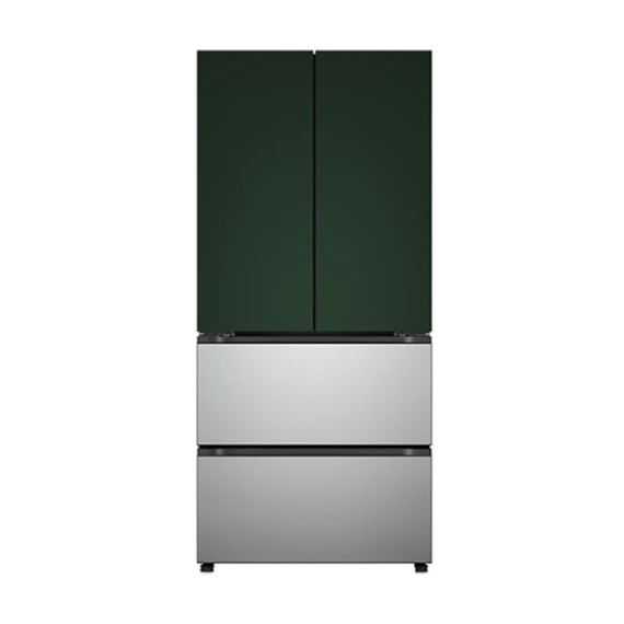 LG 디오스 오브제컬렉션 김치냉장고 AI 김치톡톡 스탠드 Fit & Max 480L 그린 실버 (스테인리스) (스탠다드 케어)